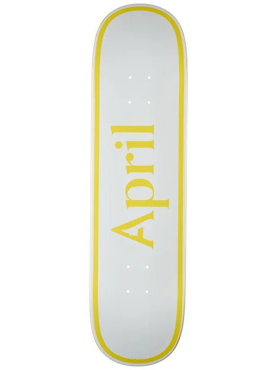 April OG Logo Twin Deck 8.25 Yellow/White