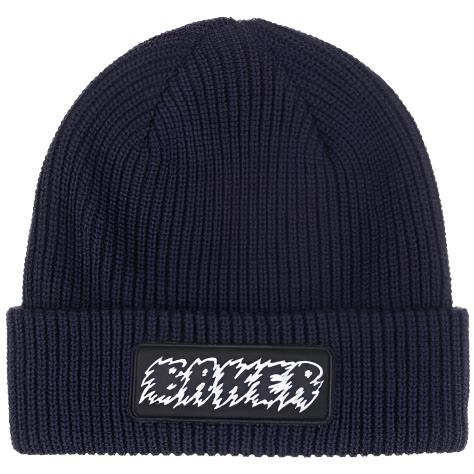 Baker Jagged Navy Cuff Logo Patch Beanie