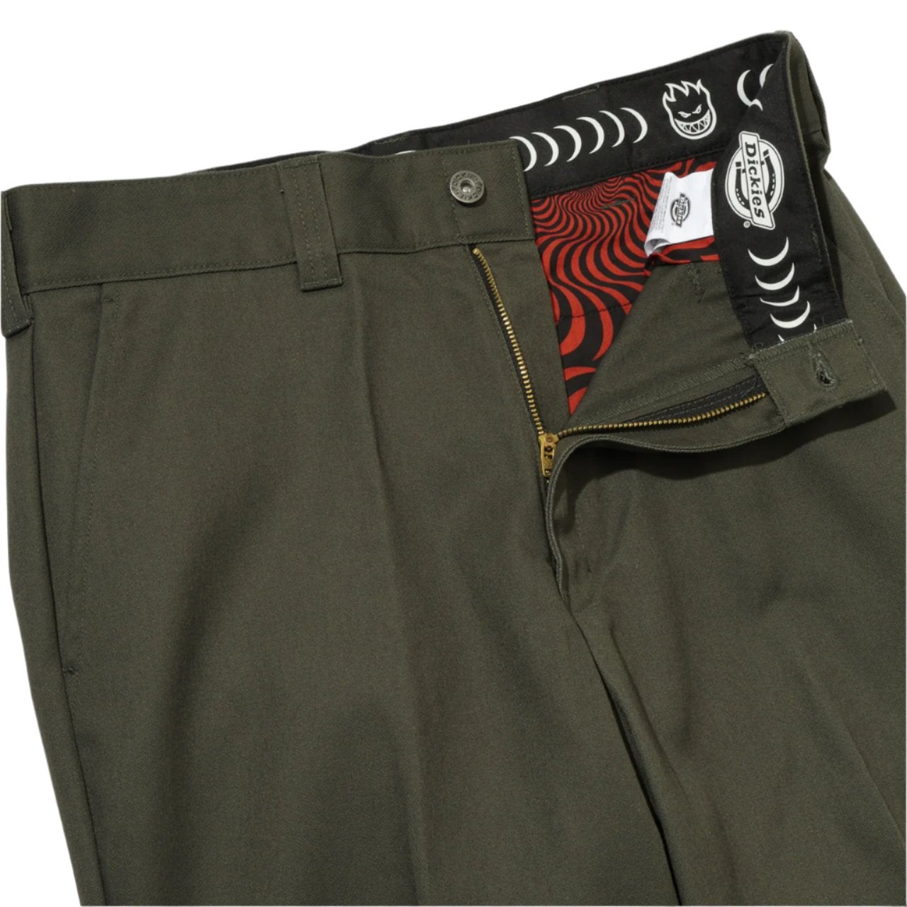 Dickies X Spitfire Double Knee Pants Olive Green