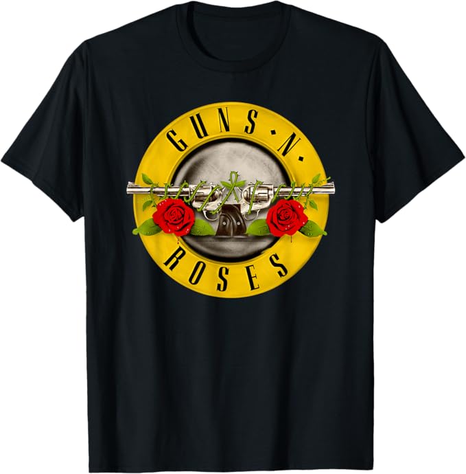 Guns N Roses Bullet Logo Black T-Shirt