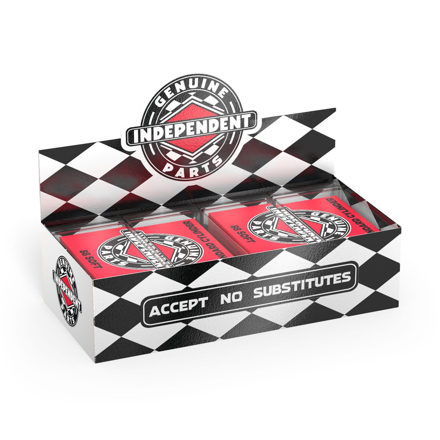 Independent Genuine Parts Standard Cylinder Cushions Soft (88a) Red