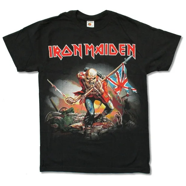 Iron Maiden Trooper Logo Black T-Shirt