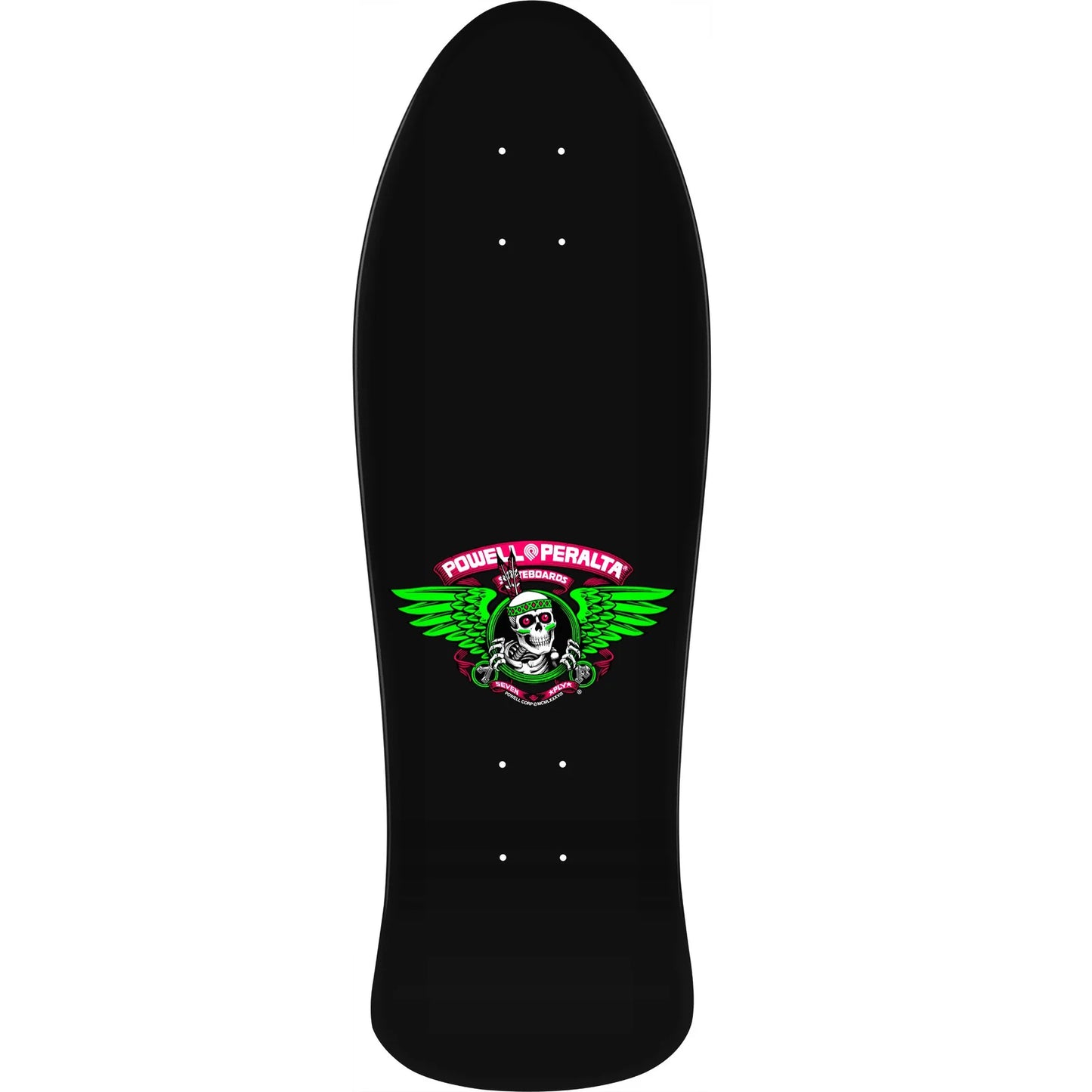 Powell Peralta Steve Saiz Totem Reissue Skateboard Deck - 10" Blacklight