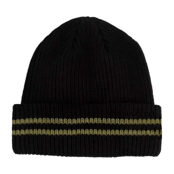 SANTA CRUZ PIT UNISEX LONG SHOREMAN BLACK / GREEN BEANIE