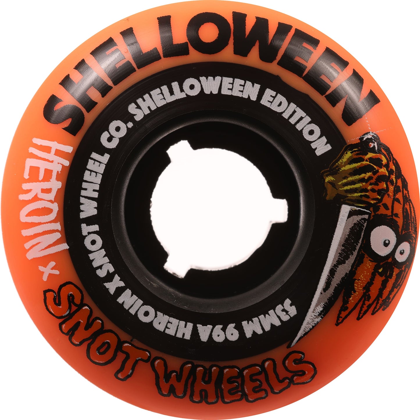 Snot Wheels Shelloween Orange 53mm 99a Black Core