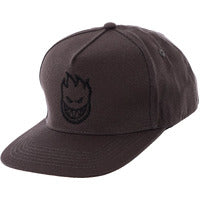 Spitfire Bighead Snapback Hat Charcoal/Black