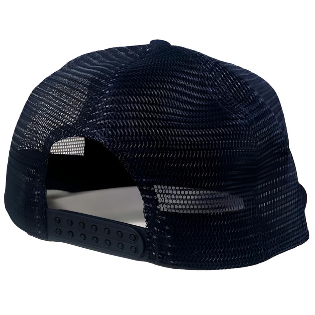 Thrasher Embroidered Outlined Mesh Cap - Navy Blue