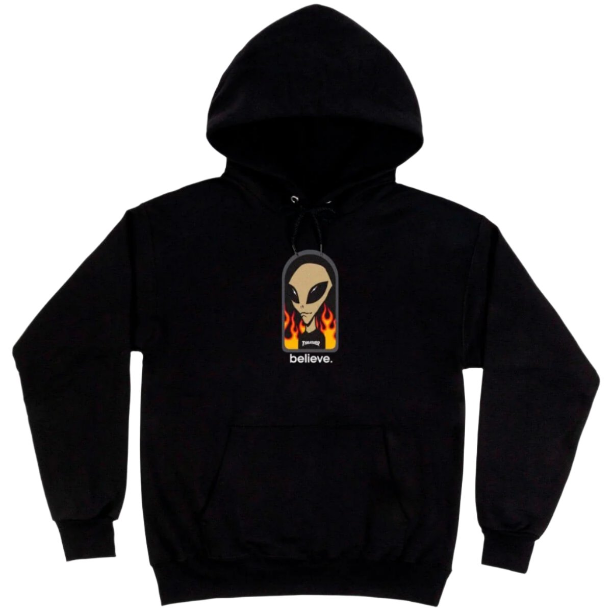Thrasher X Aws Believe Black Hoodie
