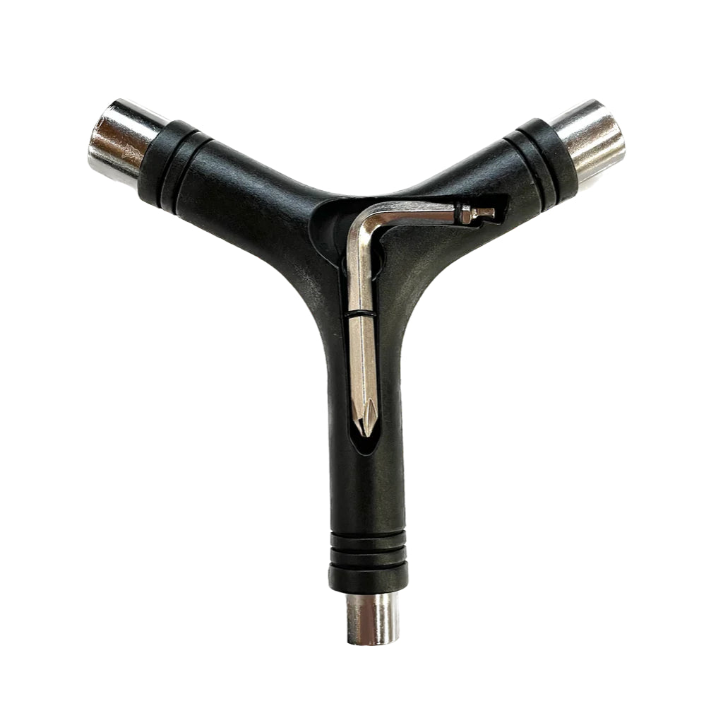Skateboarding Y-Tool with Rethreader