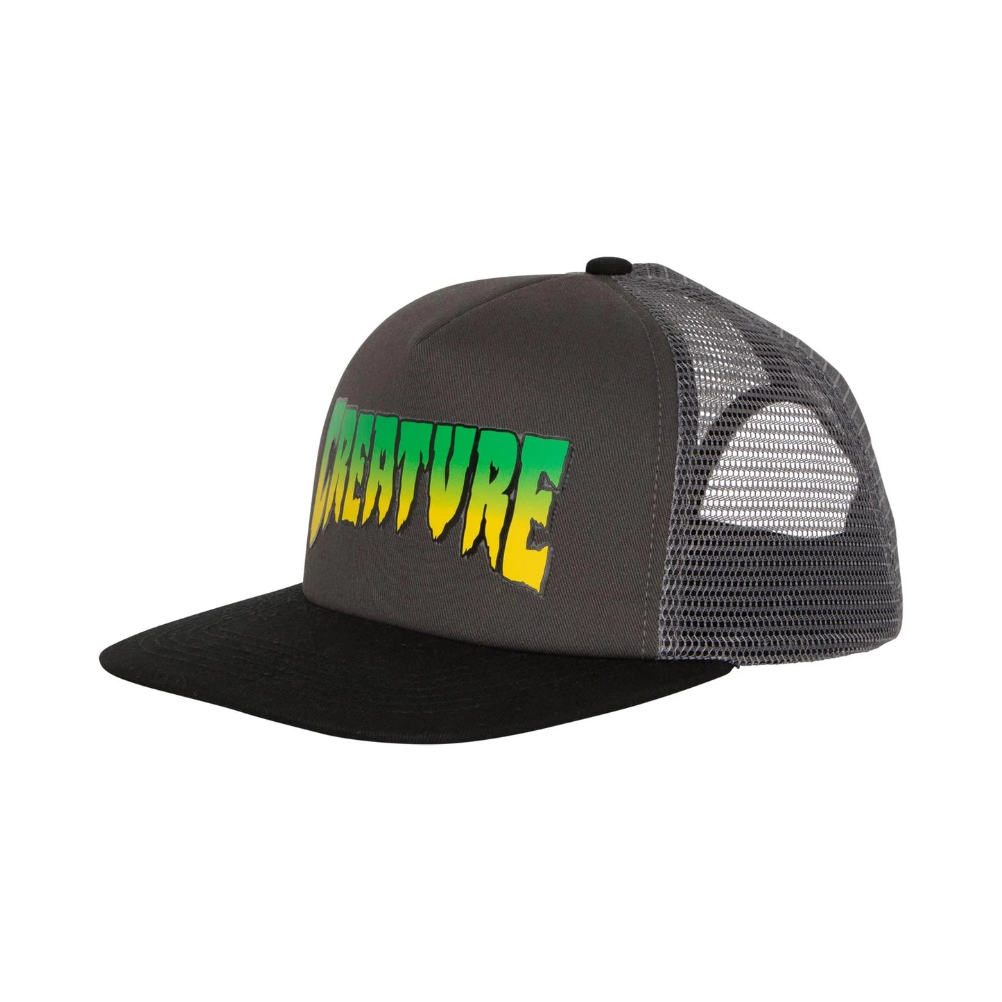 Creature Logo Mesh Trucker Hat Black/Grey