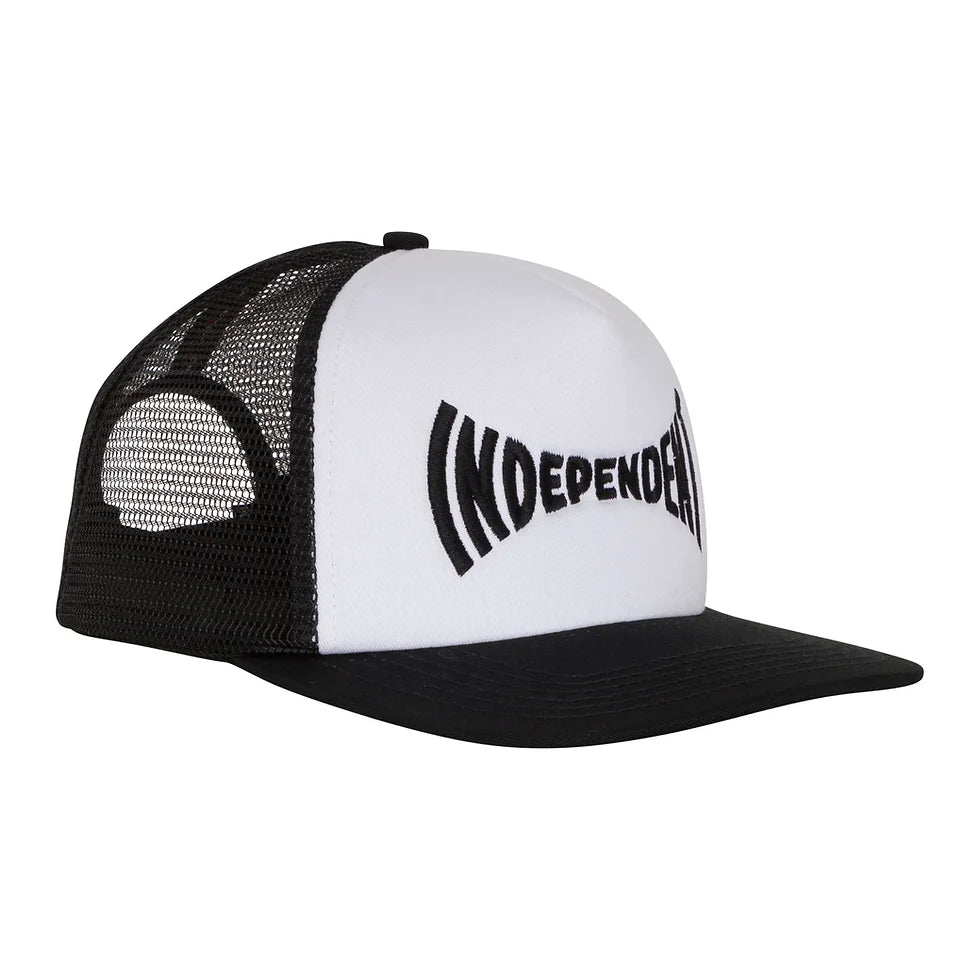 Independent Span Mesh Trucker Hat White/Black
