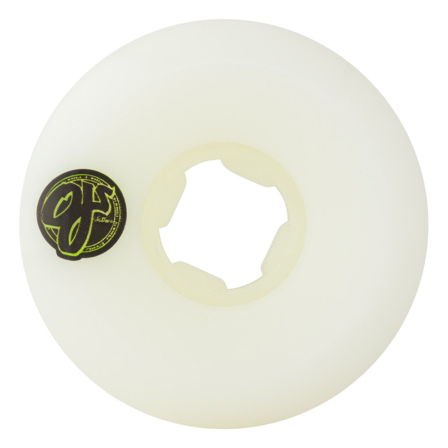 OJ 54mm Team Line Original White Yellow/Green Hardline 99a Wheels