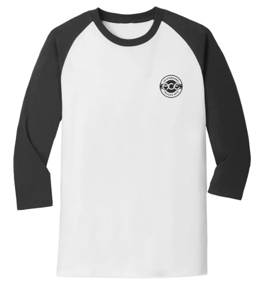 Ace Beer League Baseball Tee White/Black