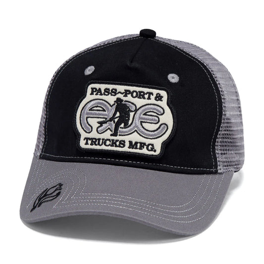 Ace x Passport Packers Trucker Cap - Black/Steel