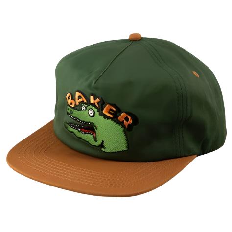 Baker Croc Pot Green/Tan 2Tone Snapback Hat