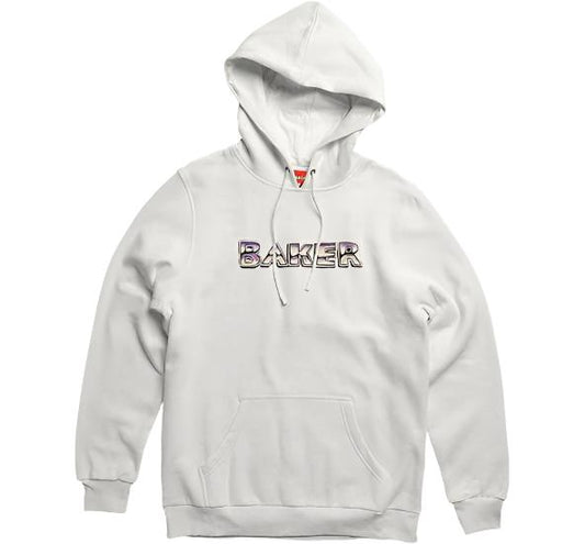 Baker Part Machine White Pullover Hoodie