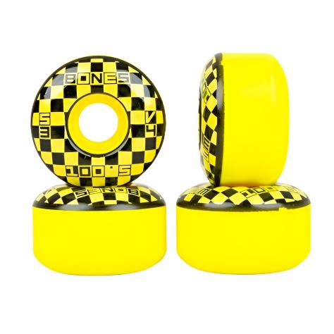 Bones Wheels OG Formula Block Party 52mm V4 Wide 100A 4pk Yellow