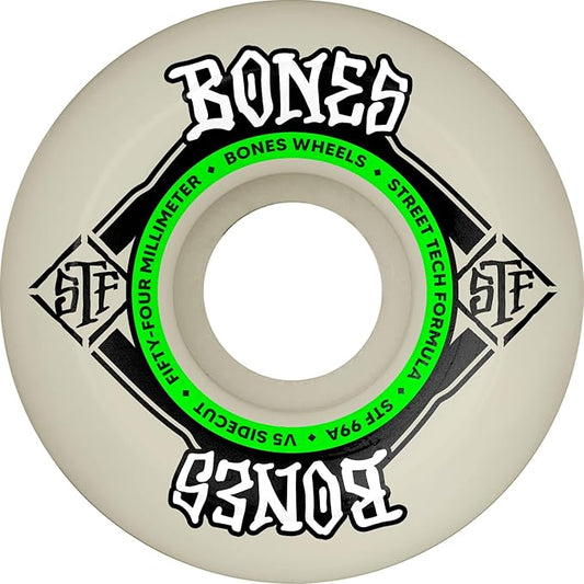 Bones Sidecut 54 V5 Street Tech Formula 99A Wheels