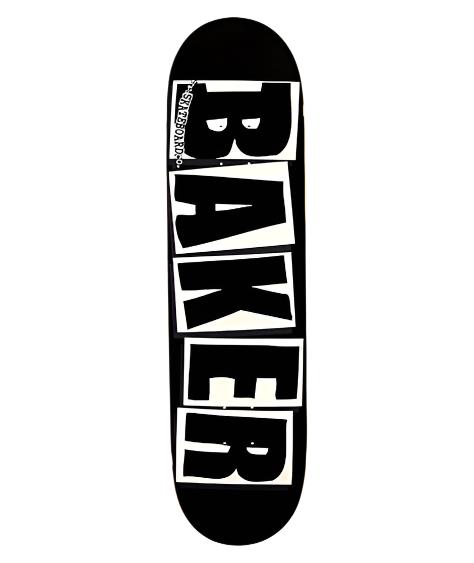 Baker Brand Logo BLK/WHT Skateboard Deck 8.25"