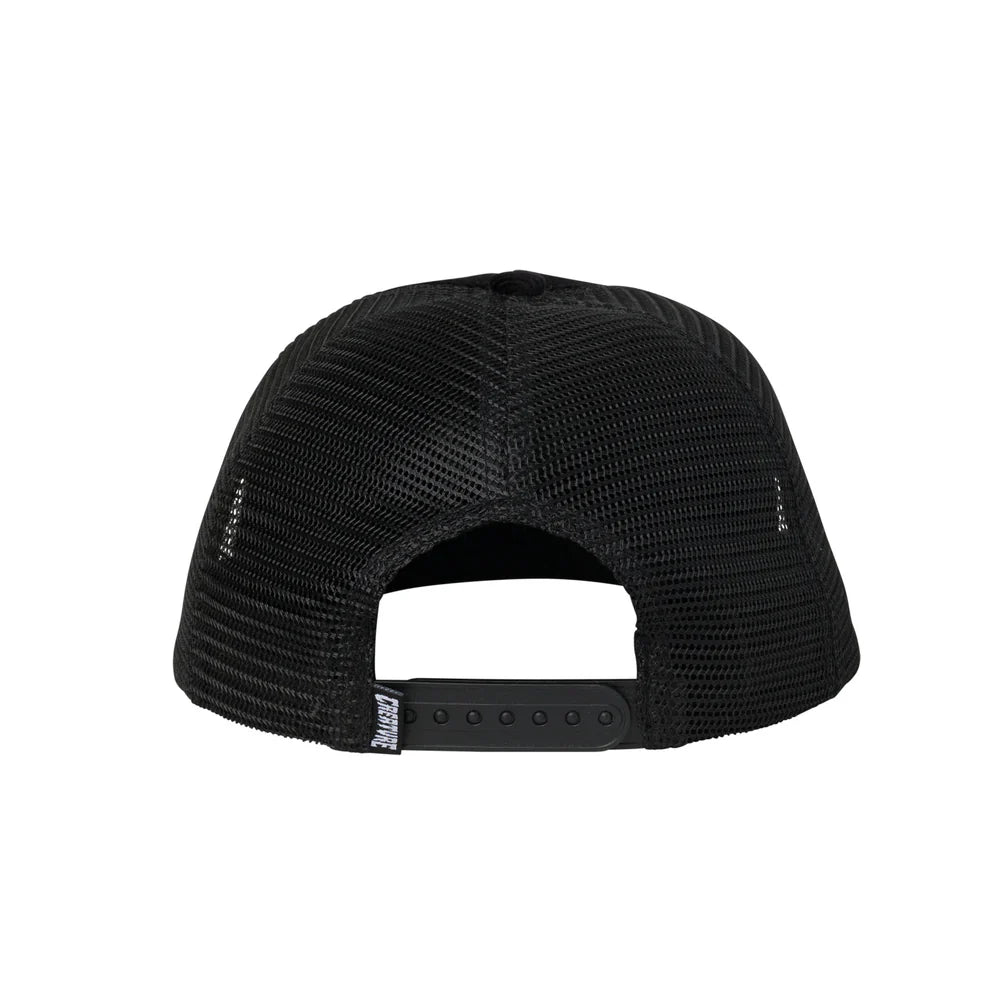 Bonehead Flame Mesh Trucker Unstructured Hat Black OS Unisex Creature