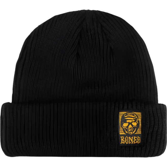 Bones Black and Gold Beanie