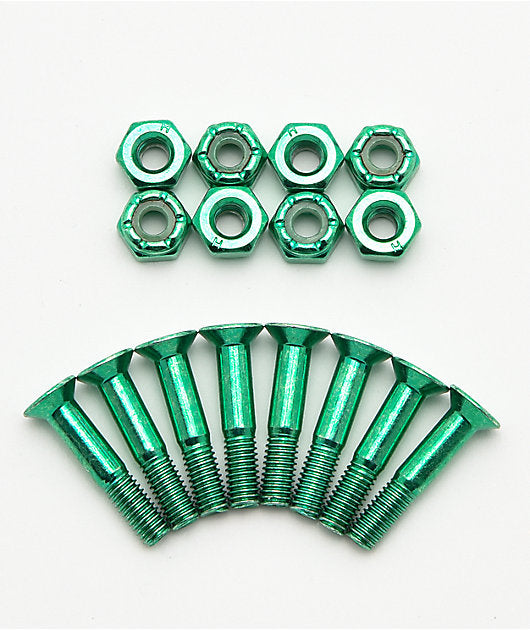 Bulk 1" Hardware 8-pack Anodized Green