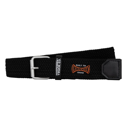 Independent Built to Grind Cord Belt Black OS Unisex