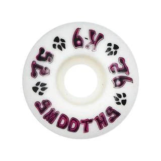 Dogtown K-9 Smooths 52MM x 92a White Wheels