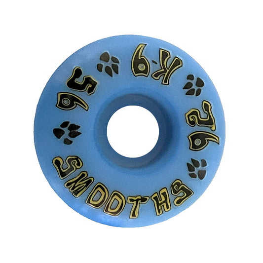 Dogtown K-9 Smooths Wheels 56MM x 92a Sky Blue Wheels