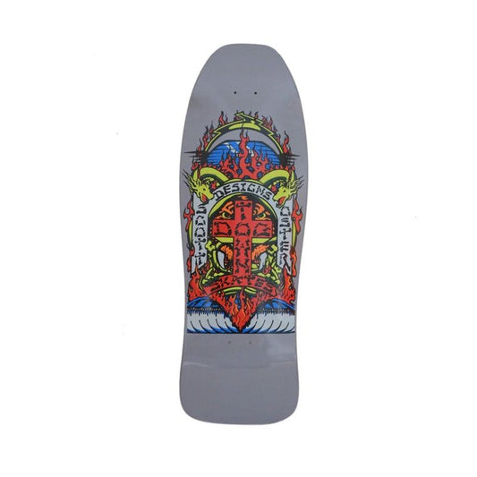 Dogtown Scott Oster 80s Cool Grey Reissue Deck - 10.361" x  30.754"