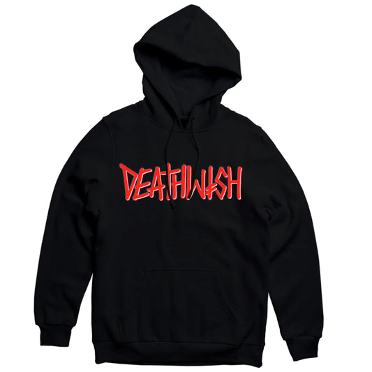 Deathwish Deathspray Black and Red Pullover Hoodie