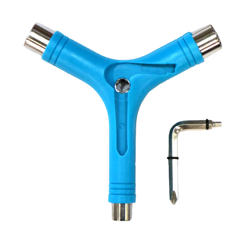 Skateboarding Y-Tool with Rethreader