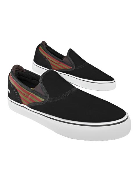 Emerica Wino G6 Slip-On x Braden Hoban Black / Olive / Red Shoes