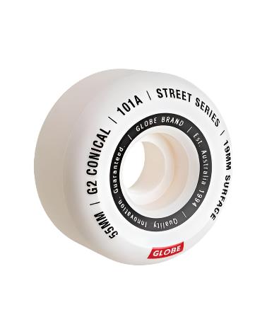 GLOBE G2 CONICAL 53MM STREET SERIES 101a WHITE WHEELS