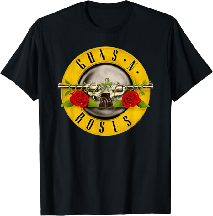 GUNS N ROSES BULLET LOGO BLACK T-SHIRT