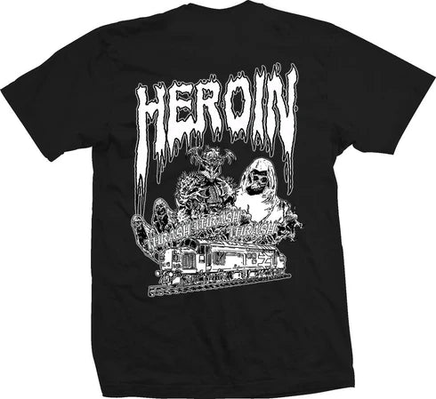 Heroin - Ghost Train Tee - Black