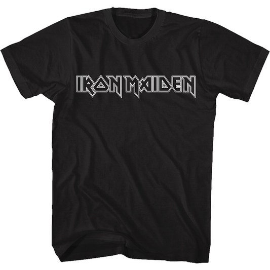 IRON MAIDEN LINE LOGO BLACK T-SHIRT