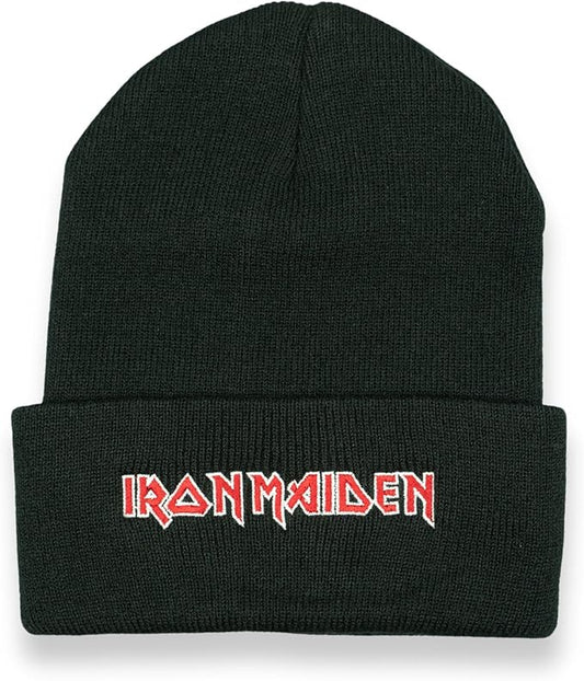 Iron Maiden Black Beanie w/ Red Logo