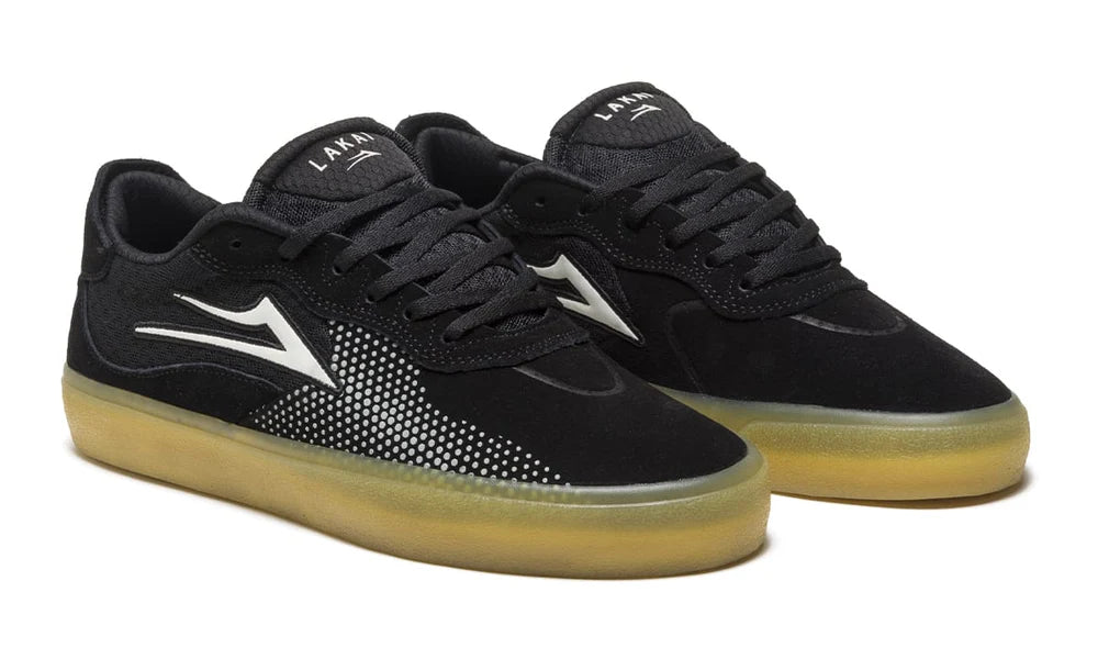 LAKAI ESSEX BLACK / GLOW SUEDE SHOES