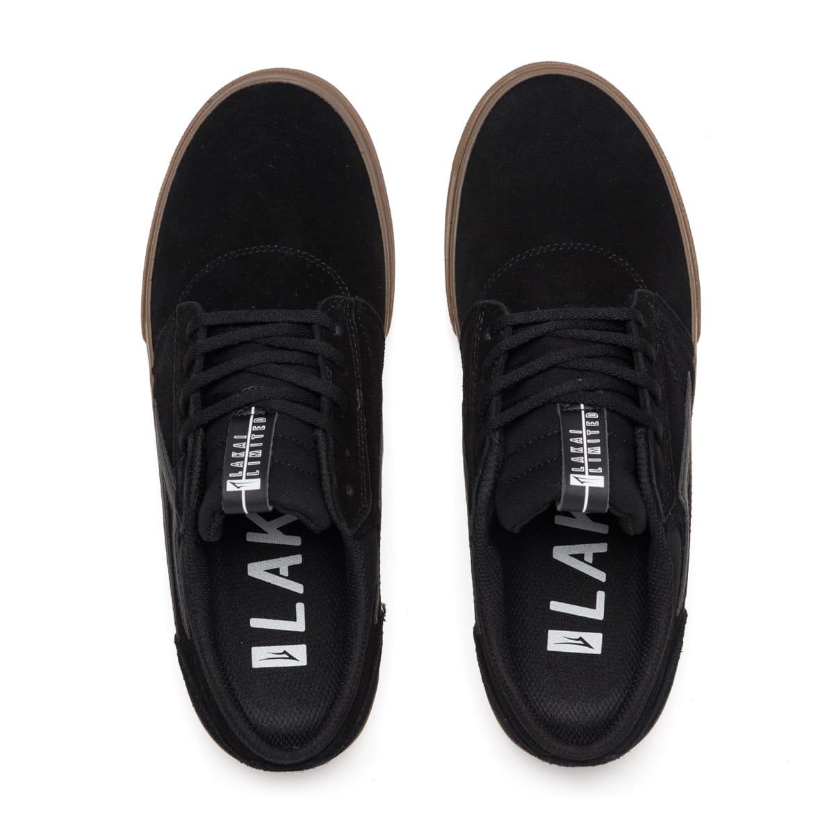 Lakai Griffin Black Gum Suede Shoes