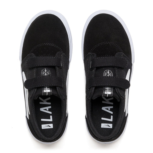 Lakai Griffin Kids Black / White Suede Shoes