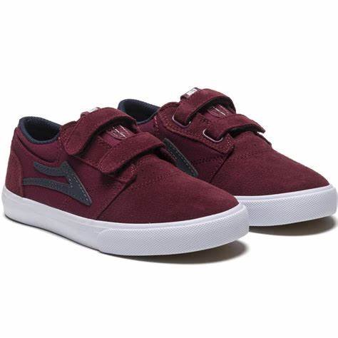 Lakai Griffin Kids Burgundy / Navy  Suede Shoes