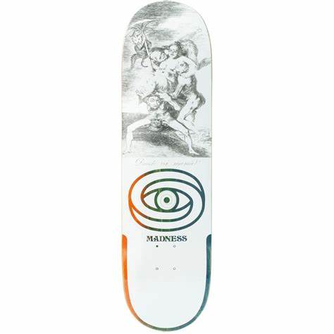 MADNESS DONDE R7 WHITE DECK - 8.5"