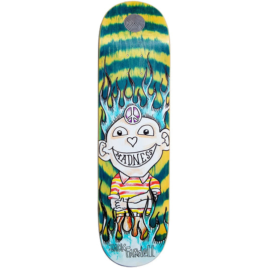 MADNESS JACK FARDELL GONZ R7 GREEN SWIRL DECK - 8.5"