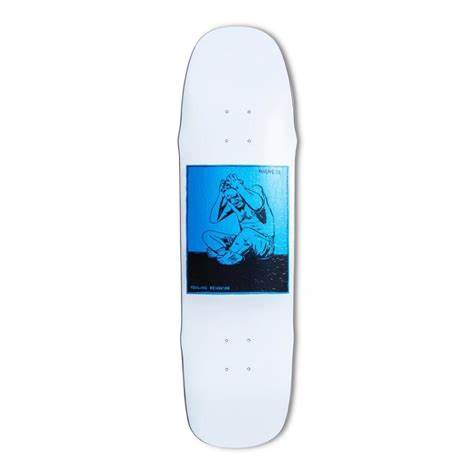 MADNESS STRESSED WHITE/BLUE R7 DECK - 8.5"