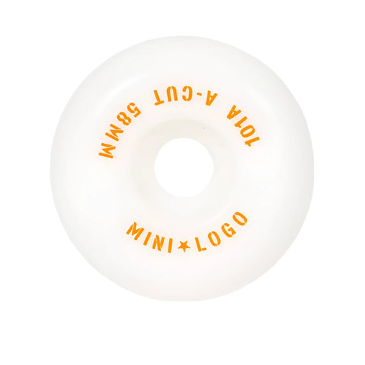 Mini Logo A-cut "2" 58mm 101A White Wheels