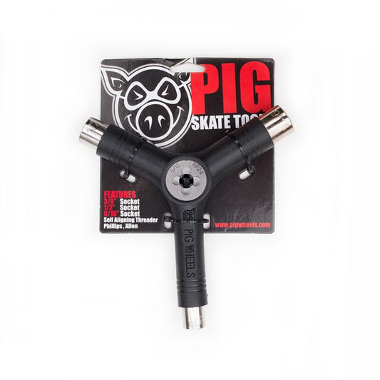 Pig Tri Socket Threader Skate Tool Black