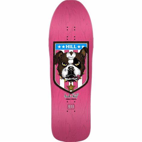 Powell Frankie Hill Bulldog Pink Stain Reissue Deck