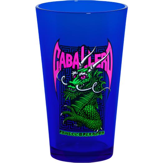 Powell Peralta Pint Glass Cab Street Dragon Blacklight