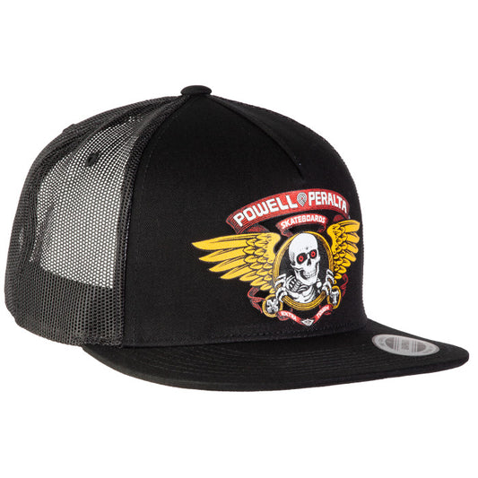 Powell Peralta Winged Ripper Trucker Cap Black